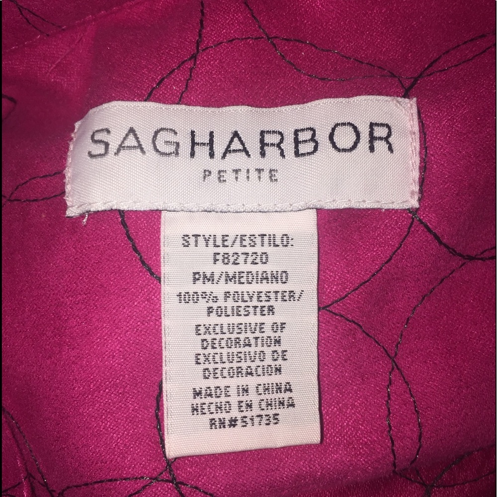 Sag Harbor Magenta Blouse - Picture 8 of 8